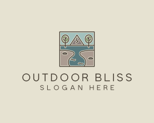 Outdoor Travel Lagoon  logo design