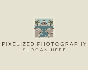 Outdoor Travel Lagoon  logo design