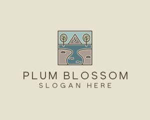 Outdoor Travel Lagoon  logo design