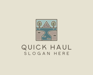 Outdoor Travel Lagoon  logo design