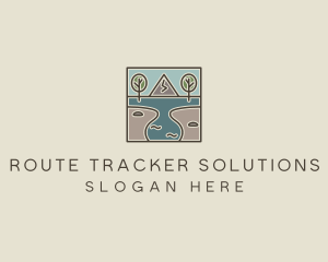 Outdoor Travel Lagoon  logo design