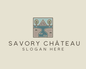 Outdoor Travel Lagoon  logo design