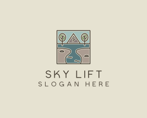 Outdoor Travel Lagoon  logo design