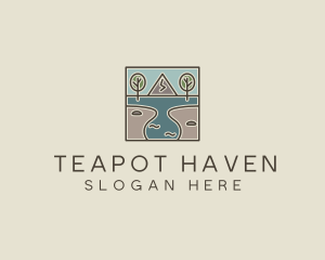 Outdoor Travel Lagoon  logo design