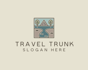 Outdoor Travel Lagoon  logo design