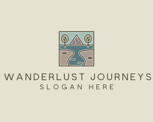 Outdoor Travel Lagoon  logo design