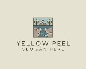 Outdoor Travel Lagoon  logo design