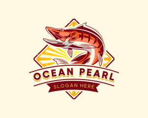 Ocean Fish Restaurant logo design