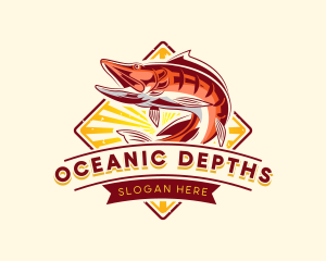 Ocean Fish Restaurant logo design