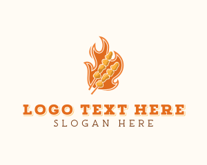 Flame Barbecue Cooking logo