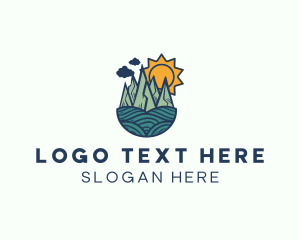 Outdoor Sun Forest Landscape logo