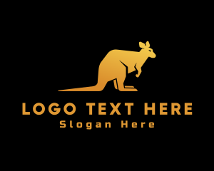 Gold Wild Kangaroo logo