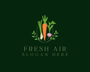 Vegetable Fresh Salad logo design