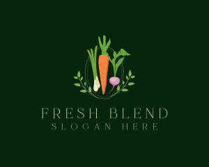 Vegetable Fresh Salad logo design