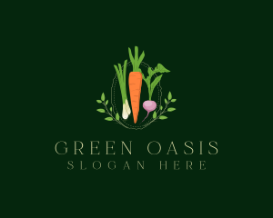 Vegetable Fresh Salad logo design