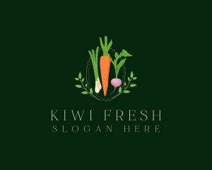 Vegetable Fresh Salad logo design