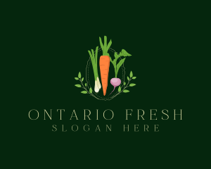 Vegetable Fresh Salad logo design