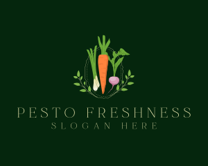 Vegetable Fresh Salad logo design