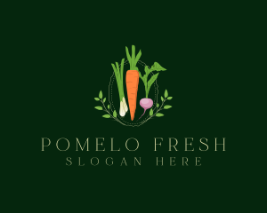 Vegetable Fresh Salad logo design