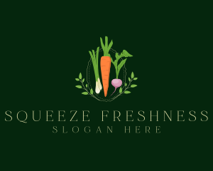 Vegetable Fresh Salad logo design