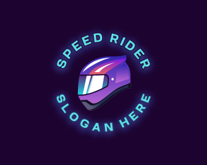 Motorcycle Rider Helmet logo