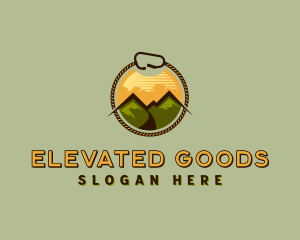 Mountain Outdoor Hiking logo design