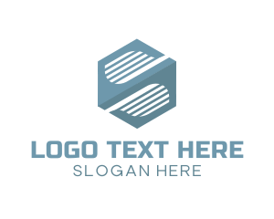 Modern Hexagon Company Letter S logo