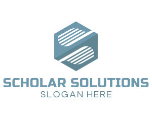 Modern Hexagon Company Letter S logo design