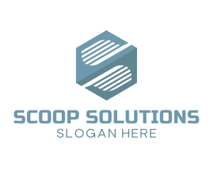 Modern Hexagon Company Letter S logo design