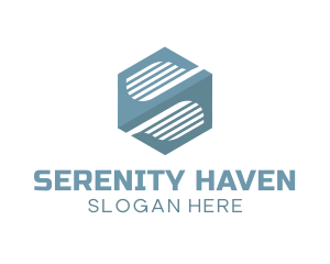 Modern Hexagon Company Letter S logo design