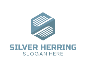 Modern Hexagon Company Letter S logo design