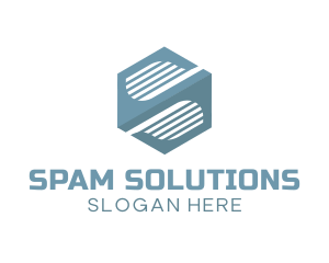 Modern Hexagon Company Letter S logo design