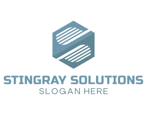 Modern Hexagon Company Letter S logo design