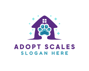 Veterinary Paw Shelter logo design