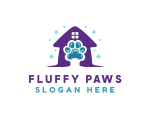 Veterinary Paw Shelter logo design