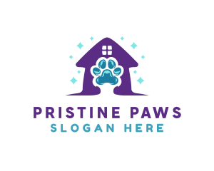 Veterinary Paw Shelter logo design