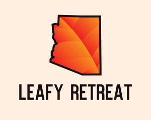 Arizona Red Leaf logo design