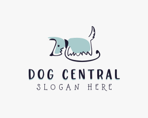 Terrier Dog Leash logo design