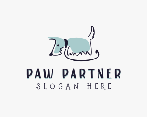 Terrier Dog Leash logo design