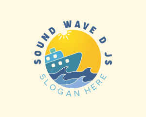 Sunny Cruise Vacation Travel logo design