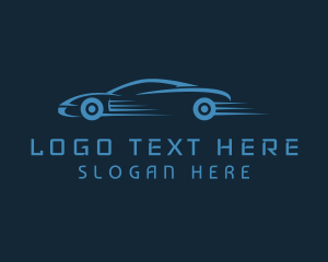 Blue Sports Car Racing logo