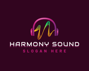 Sound Headset Music logo design