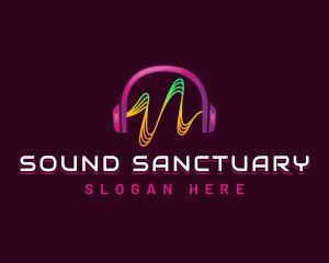 Sound Headset Music logo design