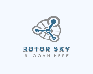 Drone Aerial Rotorcraft logo design