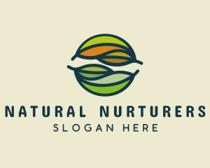 Nature Fall Leaf  logo design