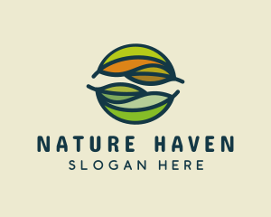 Nature Fall Leaf  logo design