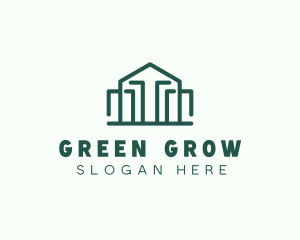 Simple Green House  logo design