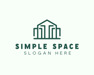 Simple Green House  logo design