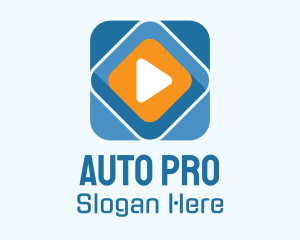 Multimedia Play Button  Logo