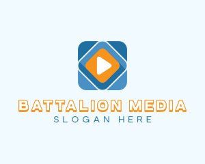 Multimedia Play Button  logo design